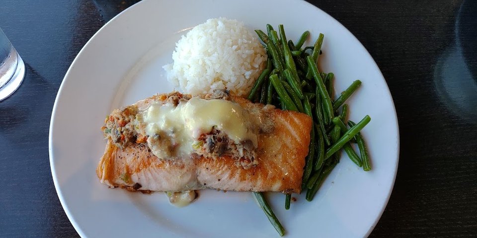 Crabby Salmon Filet